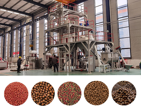 Large scale chicken feed production line