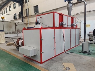Counter flow cooler machine cooling hot feed pellet in feed production line