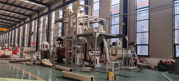 Complete poultry feed production line