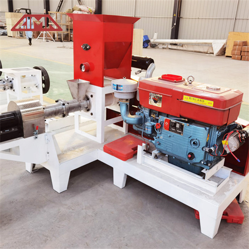 Diesel fish feed extruder machine, diesel engine floating fish feed pellet machine