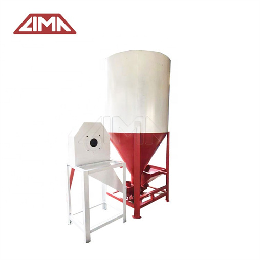 Poultry feed crusher and mixer machine, chicken vertical feed grinding