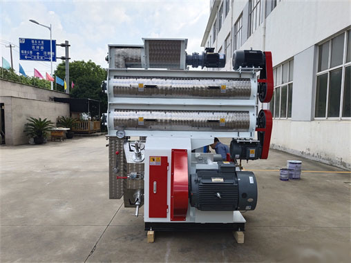 1-2 ton/h chicken poultry feed making machine, ring-die poultry feed pellet mill machine