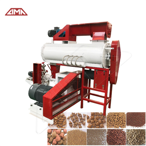 400-600kg/h wet-way pet food processing machines, floating fish feed extruder machine