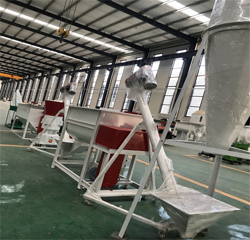 400-600kg/h small scale animal feed mixer pellet production line