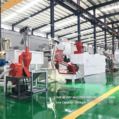 500-600 kg wet way floating fish feed production line