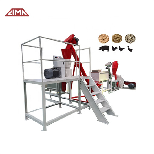 500 kg/h poultry cow feed production line, poultry feed pellet making machine