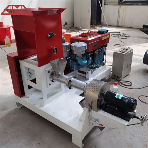 15kw motor diesel engine fish feed extruder, floating fish feed pellet machine