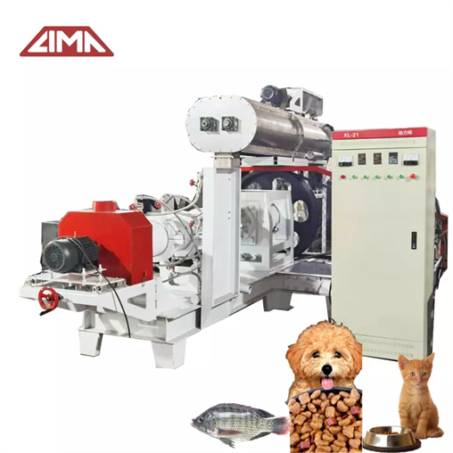 100kg/h twin screw wet type extruder machine floating fish feed pellet mill