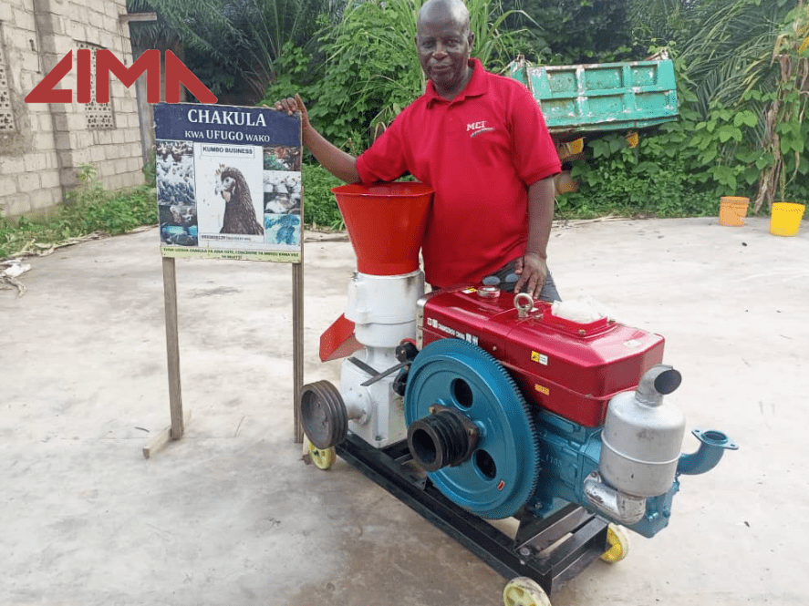 Chicken feed making machine in diesel