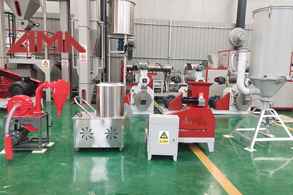 Floating fish feed machine line suitable for fish farmer