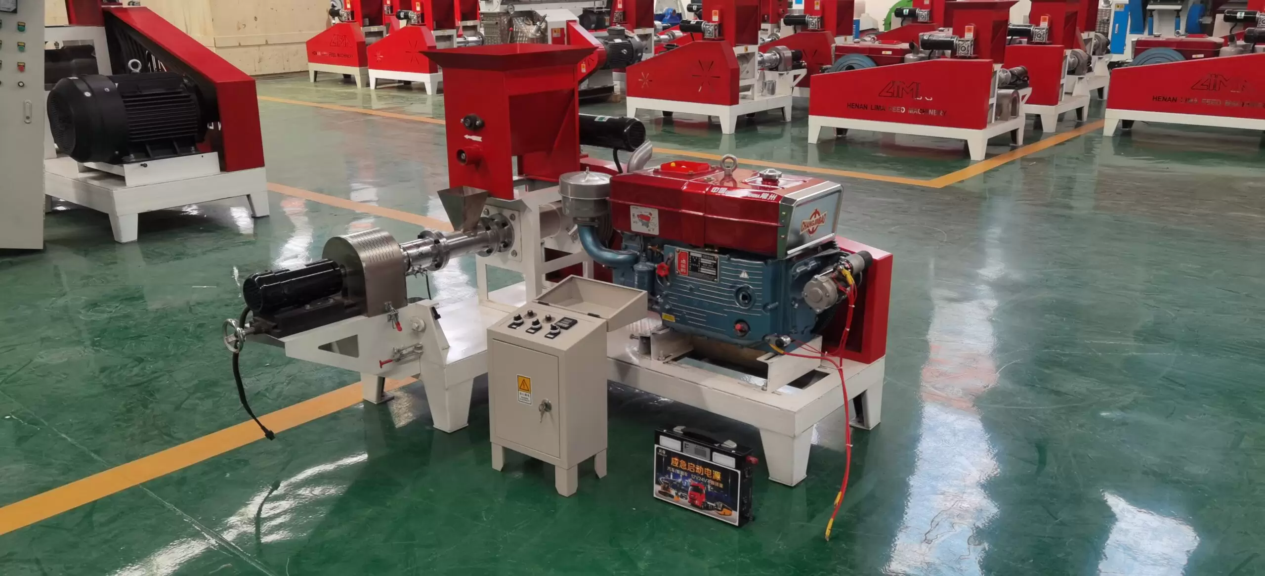 diesel power fish feed making machine