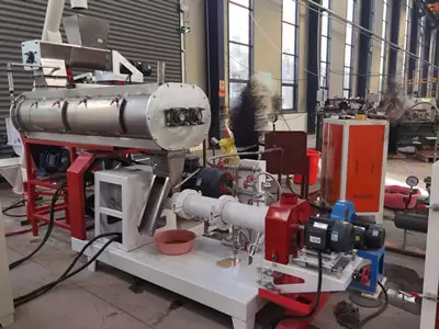 Fish Feed Pellet Making Machine Price Floating Fish Feed Extruder Machine